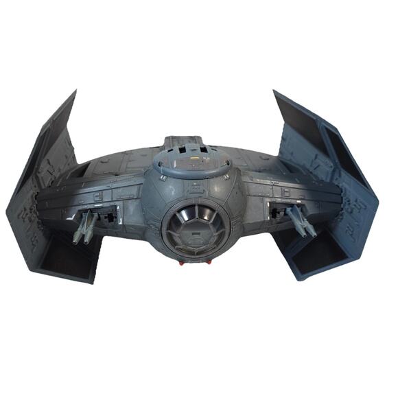 Vintage Darth Vader TIE Fighter Advanced X1 Starfighter Hasbro 2003 Intercepter - Picture 2 of 6